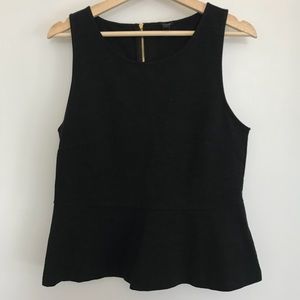 J Crew Sleeveless Peplum Top